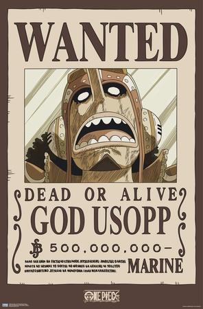 One Piece - God Usopp Wanted Poster