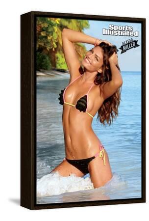 Sports Illustrated Swimsuit Edition - Alyssa Miller 12 Wall Poster, Framed, 24.25x35.75 Inches, Made In USA