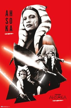 Toile Ahsoka Tano – Star Wars Mandalorian – Déco Murale – Verticale  – Neuf