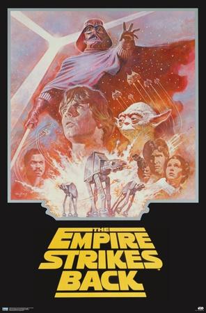 Poster Star Wars - L'Impero Colpisce Ancora Stile A (61 X 91,5 Cm) - Senza Cornice