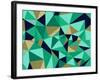 Trendy Abstract Geometric Pattern-cienpies-Framed Art Print