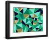 Trendy Abstract Geometric Pattern-cienpies-Framed Art Print