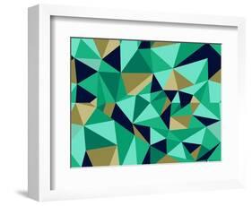 Trendy Abstract Geometric Pattern-cienpies-Framed Art Print