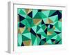 Trendy Abstract Geometric Pattern-cienpies-Framed Art Print