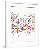 Trendy Hipster Geometric Pattern-cienpies-Framed Art Print