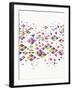 Trendy Hipster Geometric Pattern-cienpies-Framed Art Print