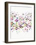 Trendy Hipster Geometric Pattern-cienpies-Framed Art Print