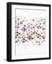 Trendy Hipster Geometric Pattern-cienpies-Framed Art Print