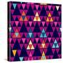 Trendy Hipster Geometric Pattern-cienpies-Stretched Canvas