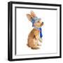 Trendy Meadow Buddy I (Tie)-Lanie Loreth-Framed Art Print