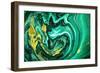 Trendy Nature Marble Pattern. Abstract Green Art. Natural Luxury. Style Incorporates the Swirls of-CARACOLLA-Framed Photographic Print