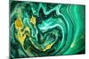 Trendy Nature Marble Pattern. Abstract Green Art. Natural Luxury. Style Incorporates the Swirls of-CARACOLLA-Mounted Photographic Print