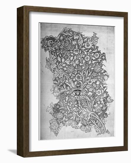 Trent' Pattern Printed Linen, 1892-William Morris-Framed Giclee Print