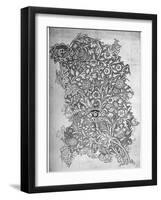 Trent' Pattern Printed Linen, 1892-William Morris-Framed Giclee Print