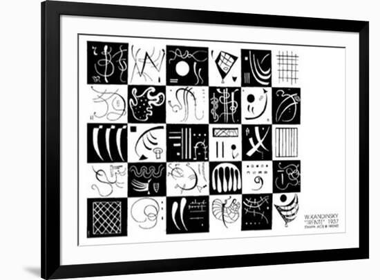 Trente,1937-Wassily Kandinsky-Framed Serigraph