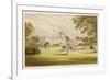 Trentham Hall, Staffordshire, with its Formal Gardens-null-Framed Art Print