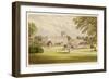 Trentham Hall, Staffordshire, with its Formal Gardens-null-Framed Art Print