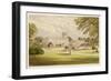 Trentham Hall, Staffordshire, with its Formal Gardens-null-Framed Art Print