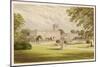 Trentham Hall, Staffordshire, with its Formal Gardens-null-Mounted Art Print