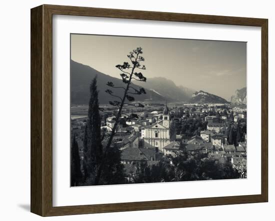 Trentino-Alto Adige, Lake District, Lake Garda, Arco, Collegiata Church, Italy-Walter Bibikow-Framed Photographic Print