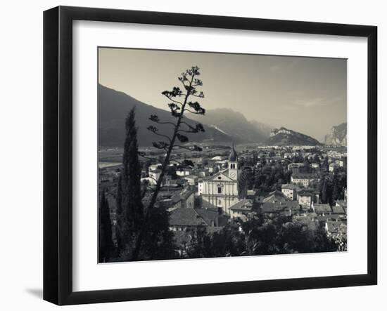 Trentino-Alto Adige, Lake District, Lake Garda, Arco, Collegiata Church, Italy-Walter Bibikow-Framed Photographic Print