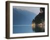 Trentino-Alto Adige, Lake District, Lake Garda, Riva Del Garda, Excelsior Hotel at La Punta, Italy-Walter Bibikow-Framed Photographic Print