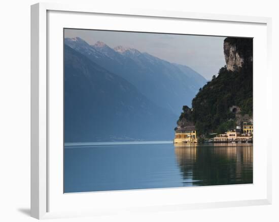 Trentino-Alto Adige, Lake District, Lake Garda, Riva Del Garda, Excelsior Hotel at La Punta, Italy-Walter Bibikow-Framed Photographic Print