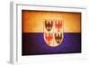Trentino South Tyrol Flag-michal812-Framed Art Print