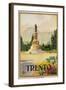 Trento Travel Poster-null-Framed Photographic Print