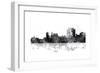 Trenton New Jersey Skyline BG 1-Marlene Watson-Framed Giclee Print