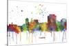 Trenton New Jersey Skyline MCLR 1-Marlene Watson-Stretched Canvas