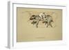 Trepidation, 1930, 1st Edition of Sleeping Partners-Cecil Aldin-Framed Giclee Print