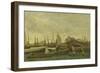 Treport - a Quay, C.1855-65-Jean-Baptiste-Camille Corot-Framed Giclee Print