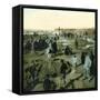 Treport (Seine-Maritime, France), Children on the Beach, Circa 1890-1895-Leon, Levy et Fils-Framed Stretched Canvas