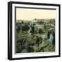 Treport (Seine-Maritime, France), Children on the Beach, Circa 1890-1895-Leon, Levy et Fils-Framed Photographic Print