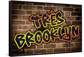 Tres Brooklyn (Graphitti)-null-Framed Stretched Canvas