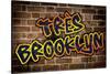 Tres Brooklyn (Graphitti)-null-Stretched Canvas