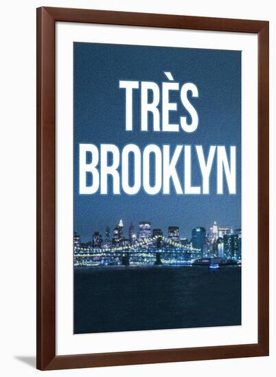 Tres Brooklyn (Skyline) Art-null-Framed Art Print