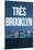 Tres Brooklyn (Skyline) Art-null-Mounted Art Print