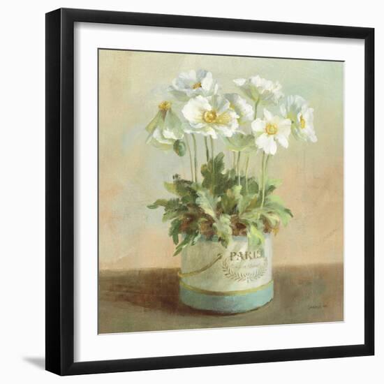 Tres Chic Poppies-Danhui Nai-Framed Art Print