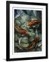 Tres Koi II-Tim O'toole-Framed Art Print