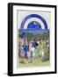 Très Riches Heures Du Duc De Berry: Month of May-Frères Limbourg-Framed Giclee Print