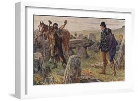 Tressilian Started Up with His Sword in His Hand-Henry Justice Ford-Framed Giclee Print