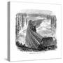 Trestle Bridge on the Union Pacific Railroad, USA, 1876-null-Stretched Canvas