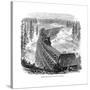 Trestle Bridge on the Union Pacific Railroad, USA, 1876-null-Stretched Canvas