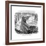 Trestle Bridge on the Union Pacific Railroad, USA, 1876-null-Framed Giclee Print