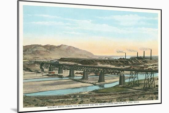 Trestle over Rio Grande, El Paso-null-Mounted Art Print