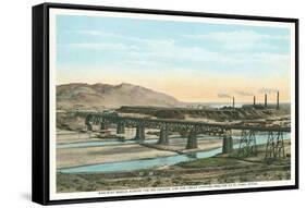 Trestle over Rio Grande, El Paso-null-Framed Stretched Canvas