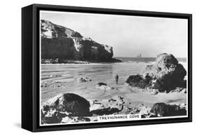 Trevaunance Cove, Cornwall Coast, 1937-null-Framed Stretched Canvas