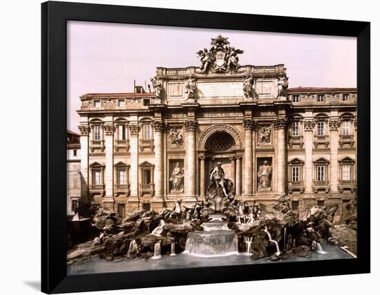 Trevi Fountain, 1890s-Science Source-Framed Giclee Print